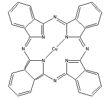 Pigment-blou-15-3-Molekulêre-struktuur