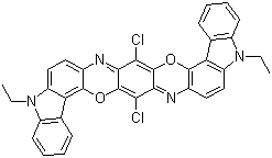 Pigment-violet-23-Molekulêre-struktuur